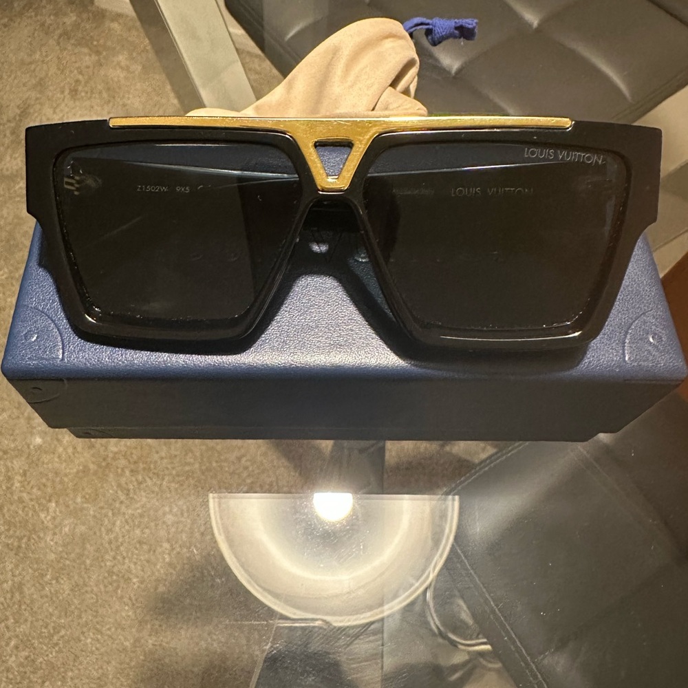 Black and gold Louis Vuitton Shades